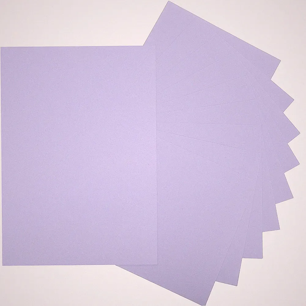 10 Sheets Light Purple Cardstock 8.5" x 11" A4 Paper 250gsm for Printer