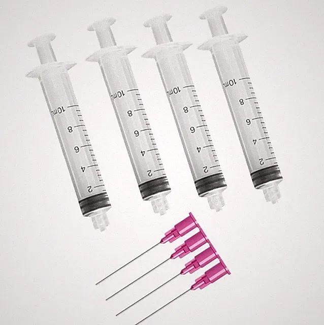 4 x 5ml NEEDLE SYRINGES TO REFILL INK CISS CIS REFILLABLE CARTRIDGES