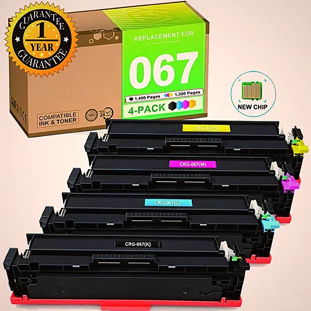 4PK CRG-067 Toner Cartridge Compatible For Canon 067 MF656cdw MF654cdw lbp632cdw