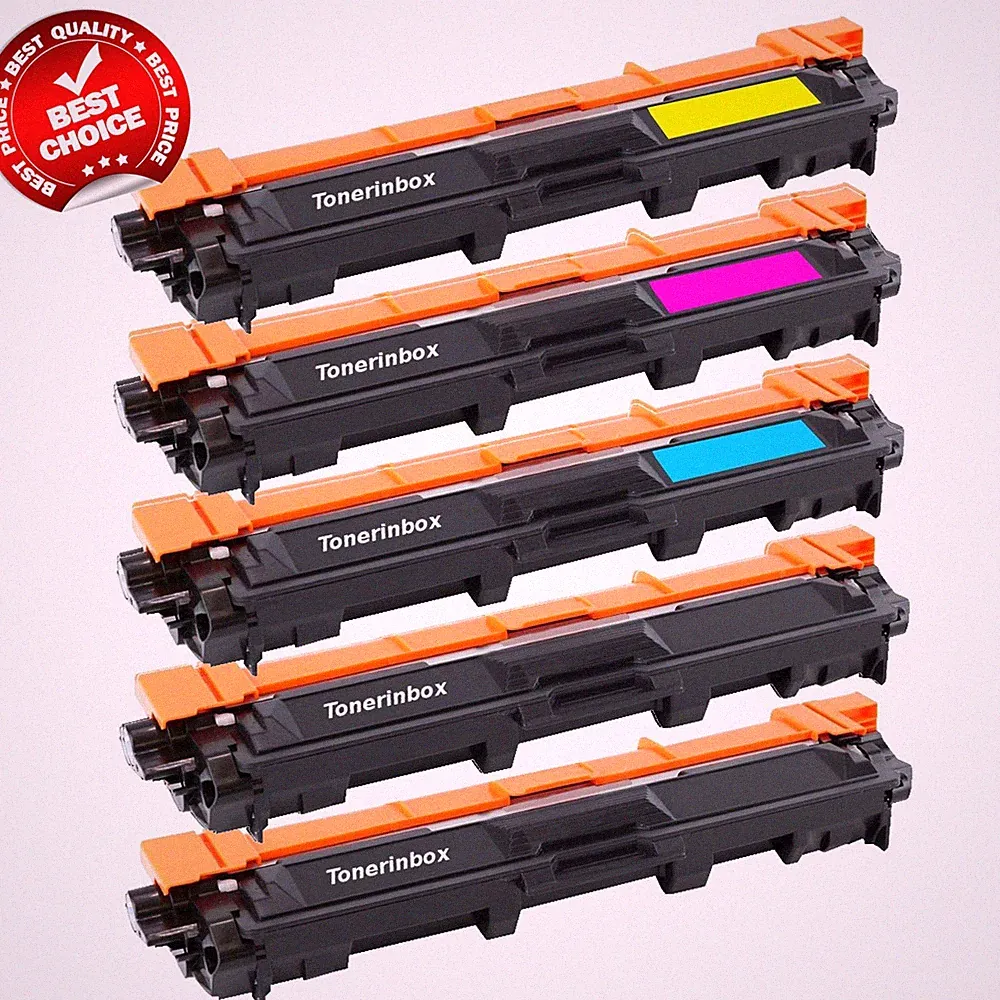 5 Pk TN221 BK TN225 Color Toner For Brother MFC-9130CW, MFC-9330CDW, MFC-9340CDW