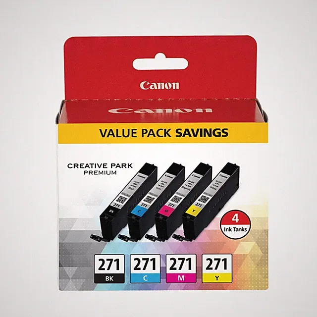 Canon Ink Multipack Black Cyan Magenta Yellow Pigment Ink Value Pack