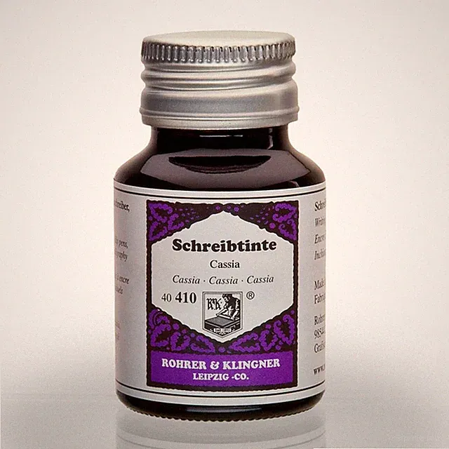 Cassia Fountain Pen Ink 50 ml Since 1892 Purple Premium Writing Fluid Bottle
