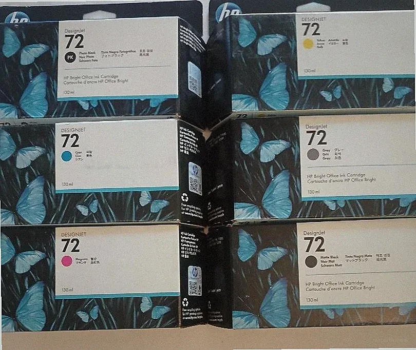 Choose 1 2020 New Sealed GENUINE HP 72 DesignJet Ink Cartridge 130-ml