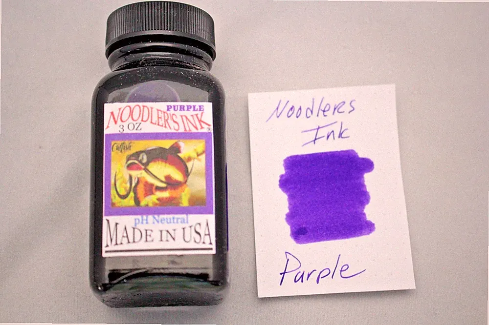 NOODLERS FOUNTAIN PEN INK 3 OZ BOTTLE PURPLE